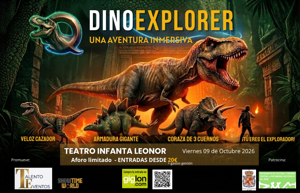 Cartel DinoExplorer Teatro Infanta Leonor